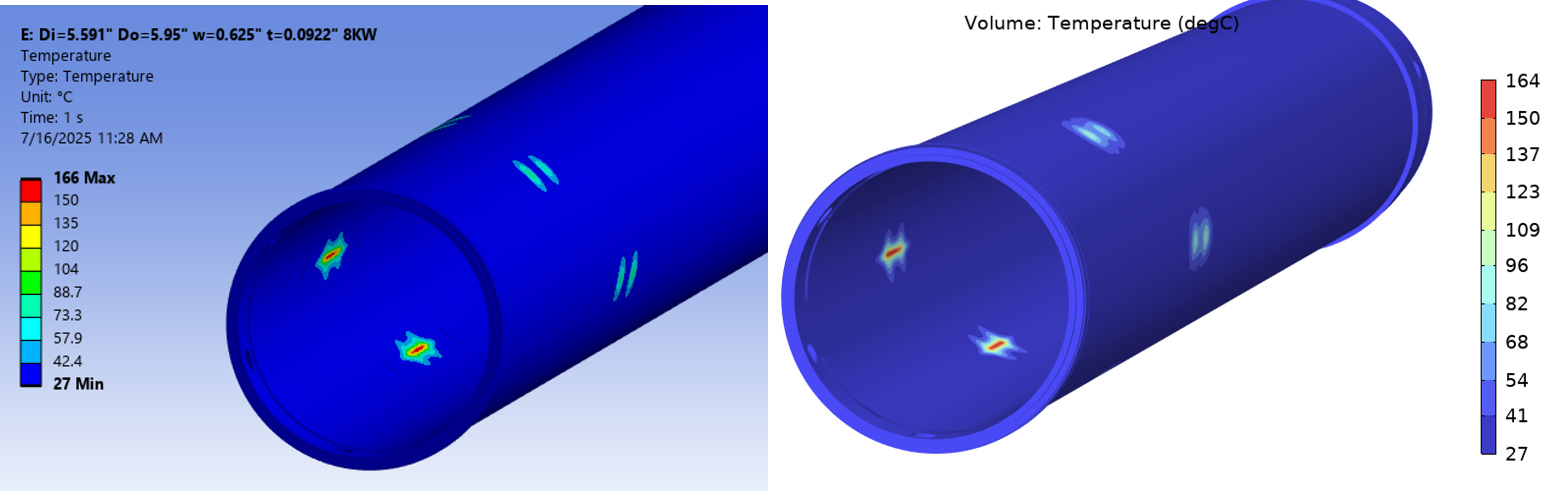 Plasma Chamber Temperature Comparison